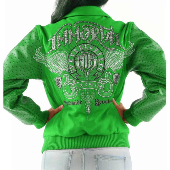 PELLE PELLE WORLD WIDE GREEN WOOL JACKET view 2
