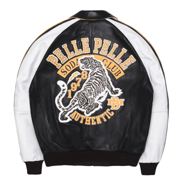 Pelle Pelle Black Soda Club MB Jacket | Tiger Jacket view 2