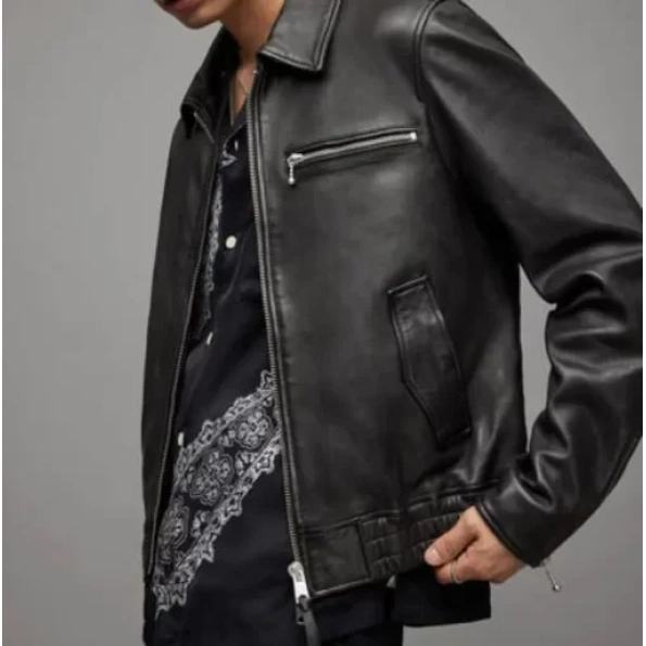 Pelle Pelle Men Black Gino Leather Jacket view 2