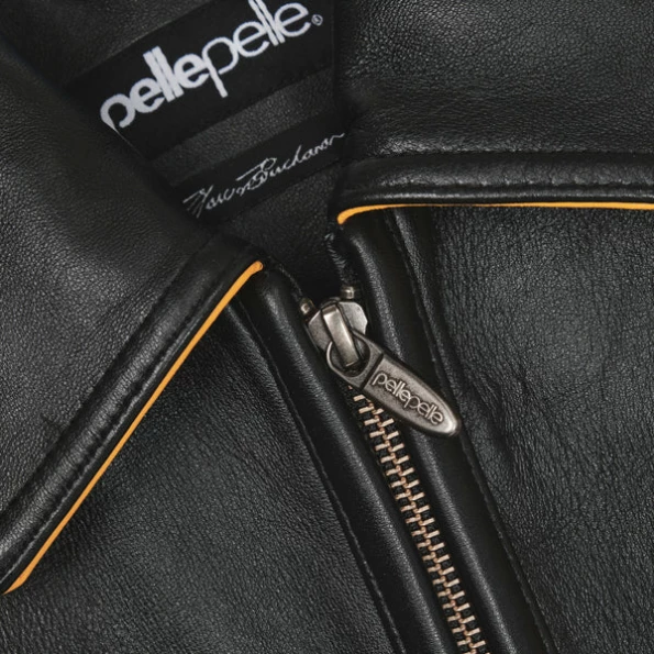 PELLE PELLE SODA CLUB BLACK LEATHER JACKET view 3