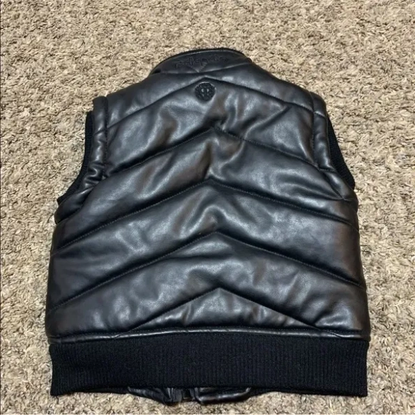 PELLE PELLE BLACK PUFFER LEATHER JACKET view 2