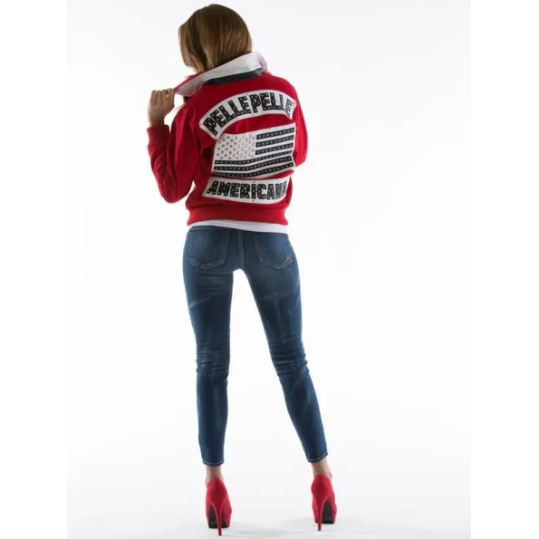 PELLE PELLE RED AMERICANA LEATHER JACKET view 3