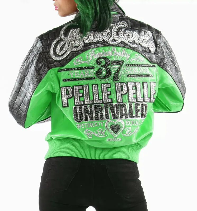 Pelle Pelle Green Unrivaled Leather Jacket view 2