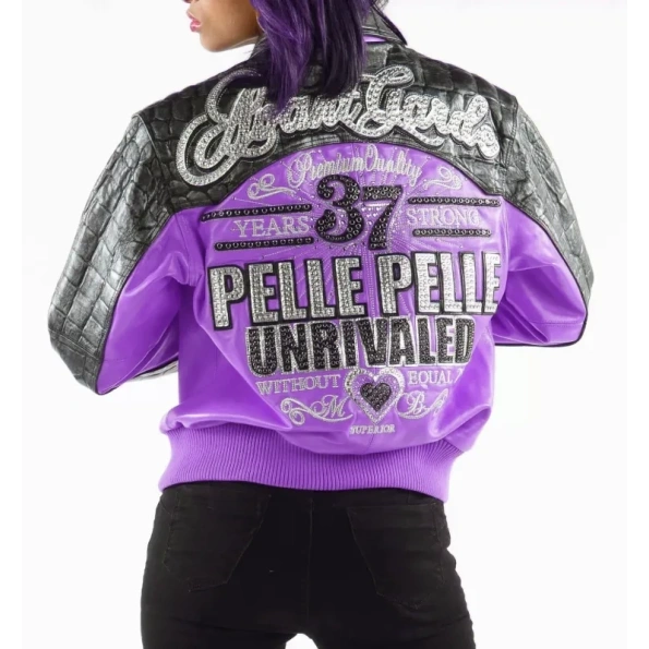 Pelle Pelle Purple Unrivaled Women MB Jacket view 2