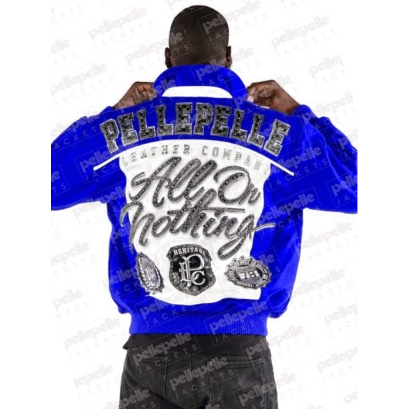 PELLE PELLE ALL OR NOTHING BLUE JACKET view 2