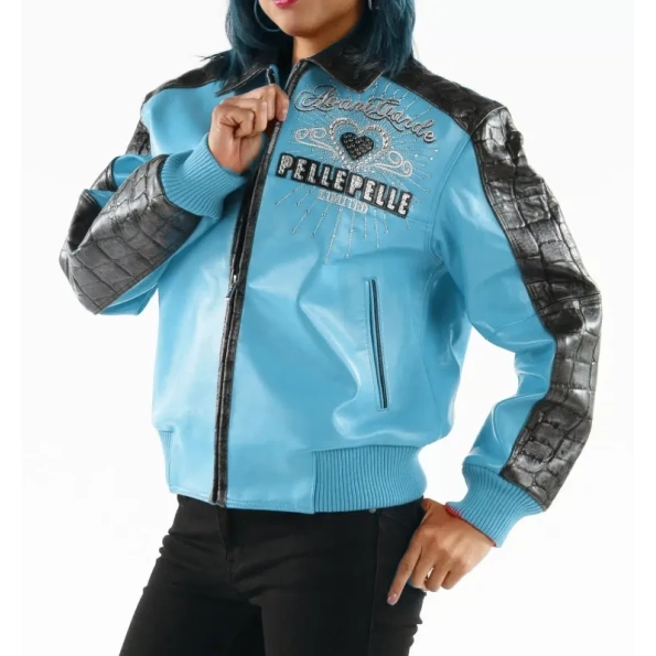 Pelle Pelle Blue Unrivaled Women MB Jacket view 2