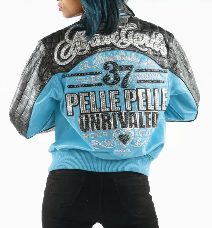 Pelle Pelle Turquoise Unrivaled MB Jacket | Leather Jacket view 2