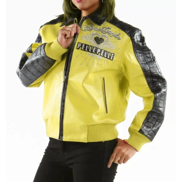 Pelle Pelle Yellow Unrivaled Women MB Jacket view 2