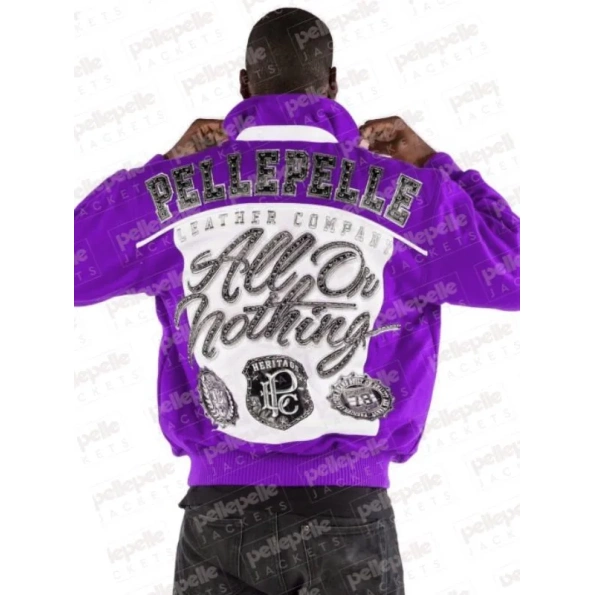 PELLE PELLE HERITAGE PURPLE LEATHER JACKET view 2