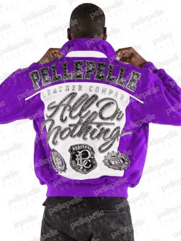 Pelle Pelle All Or Nothing Purple Wool Jacket view 2