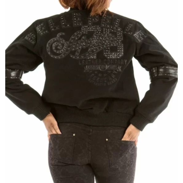 Pelle Pelle Black Women Superior Wool Jacket view 2