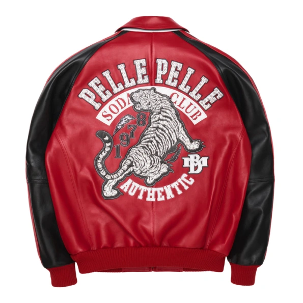 Pelle Pelle Red Soda Club MB Jacket | Tiger Jacket view 2