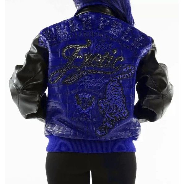 PELLE PELLE BLUE EXOTIC LEATHER JACKET view 2