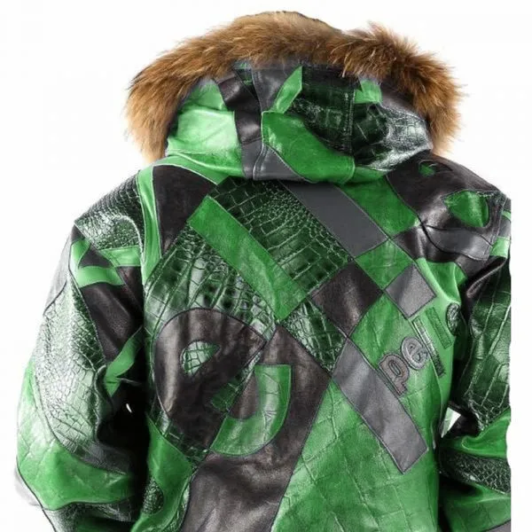PELLE PELLE ABSTRACT GREEN JACKET WONDERFUL view 2