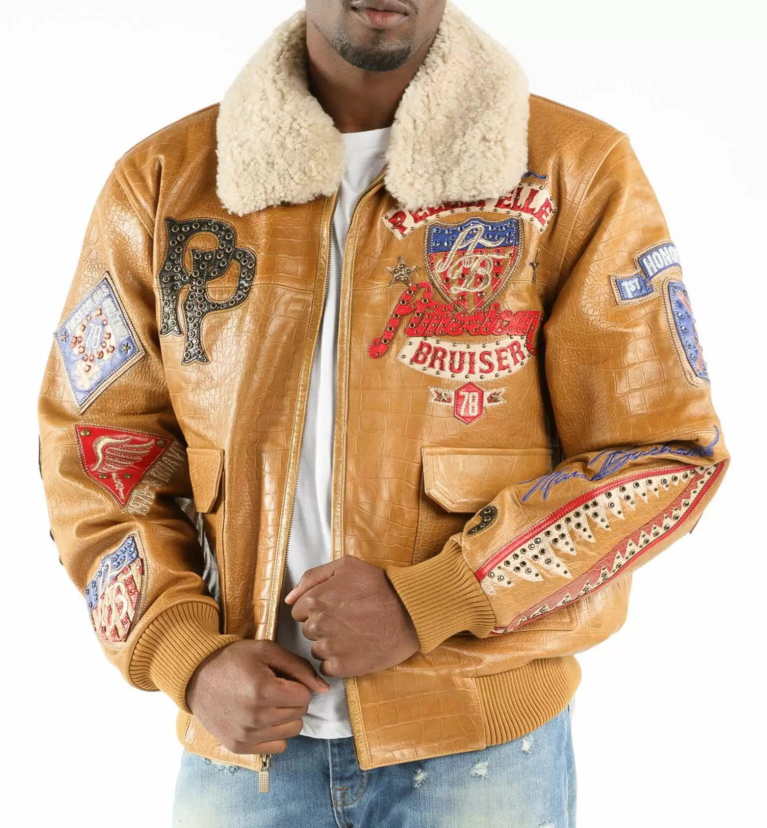 American Bruiser Brown Pelle Pelle Jacket view 2