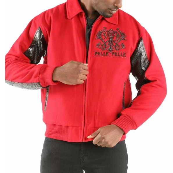 Pelle Pelle Black Red Forever Fearless Jacket view 2