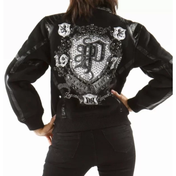 PELLE PELLE MB BOMBER BLACK WOOL JACKET view 2