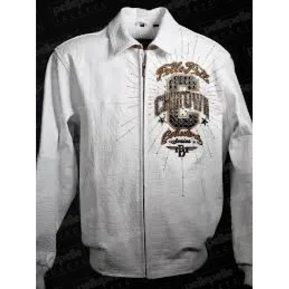 Pelle Pelle Chi-Town White Leather Jacket view 2