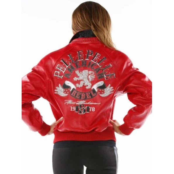 AMERICAN RED MB PELLE PELLE LEATHER JACKET view 2