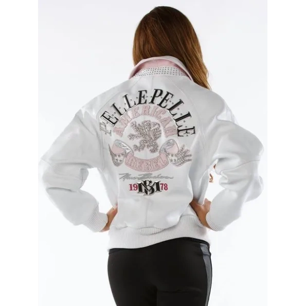 AMERICAN WHITE PELLE PELLE LEATHER JACKET view 2