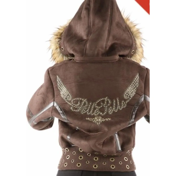 Pelle Pelle Cheerful Wing Brown Hoodie view 2