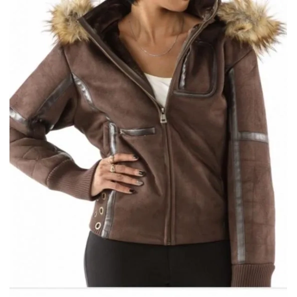 PELLE PELLE GLOWING BROWN WOOL JACKET