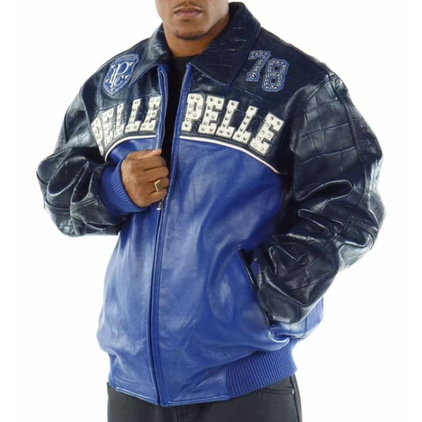 Pelle Pelle Last Man Standing Blue Jacket view 2