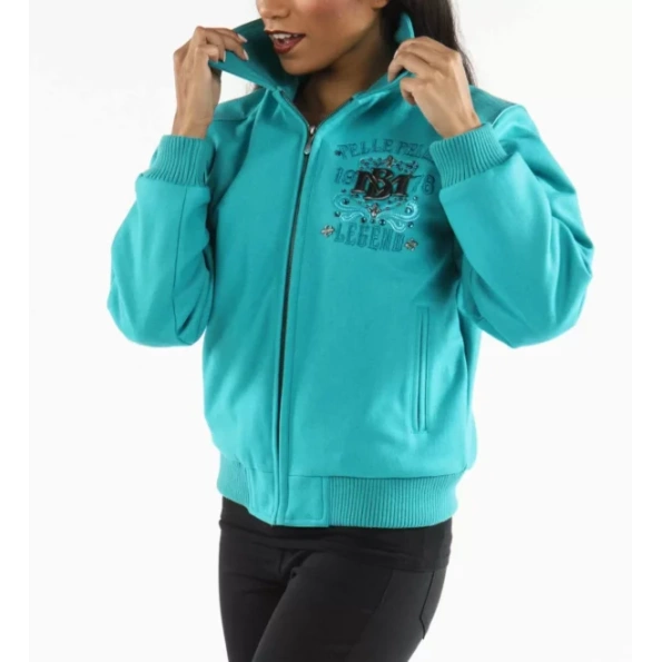 Pelle Pelle Like a Queen Blue Jacket view 2