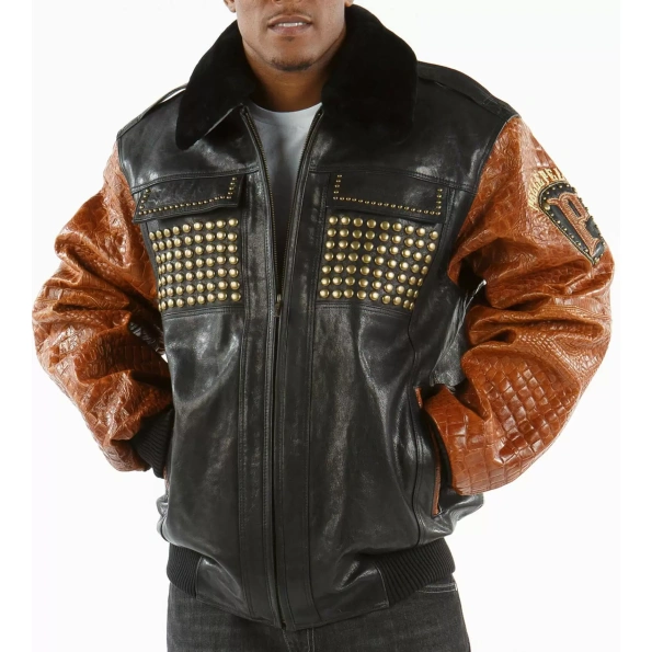 Pelle Pelle Men Fur Collar Leather Jacket view 2