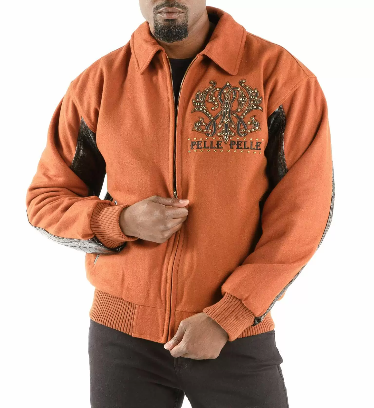 Bold Orange Pelle Pelle Wool Jacket view 2