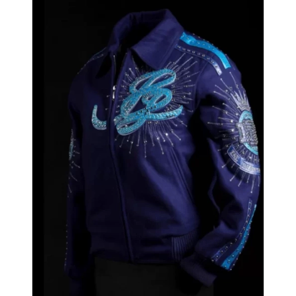 PELLE PELLE ROYAL BLUE WOOL JACKET view 3