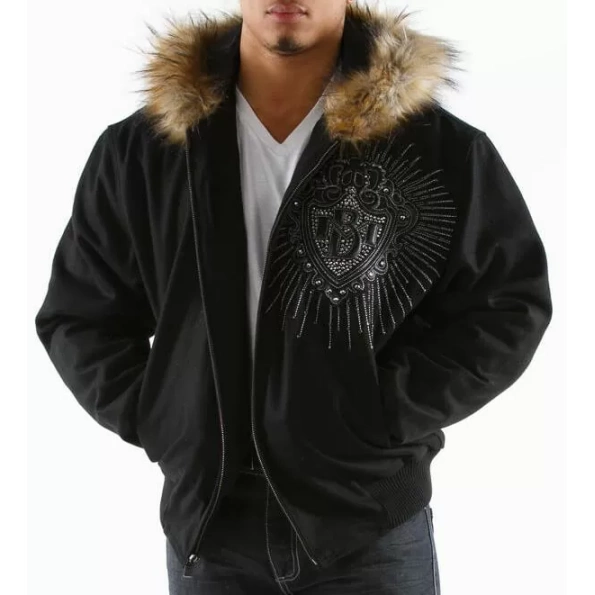 Pelle Pelle Black Hood Jacket view 2