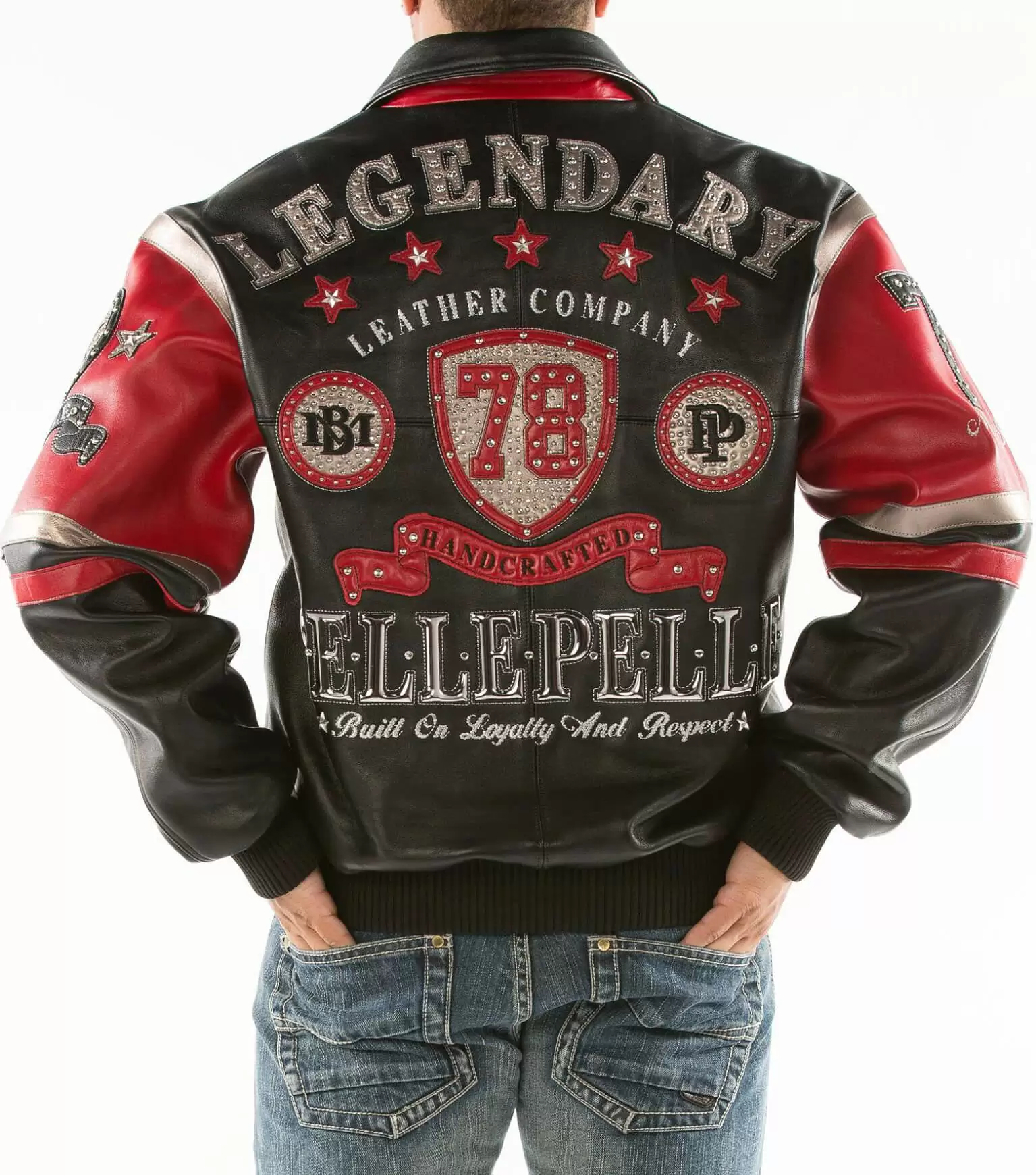 Pelle Pelle Black Red Leather Jacket view 2