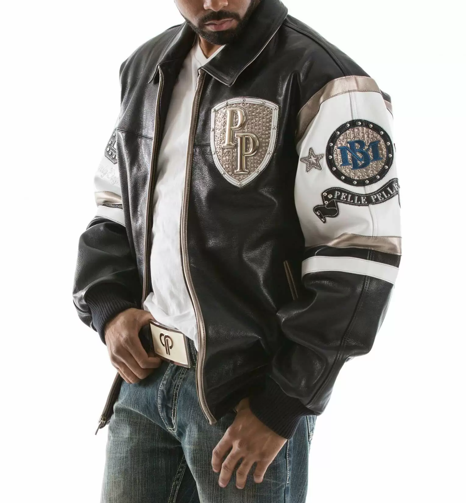 Pelle Pelle Encrusted Leather Jacket view 2