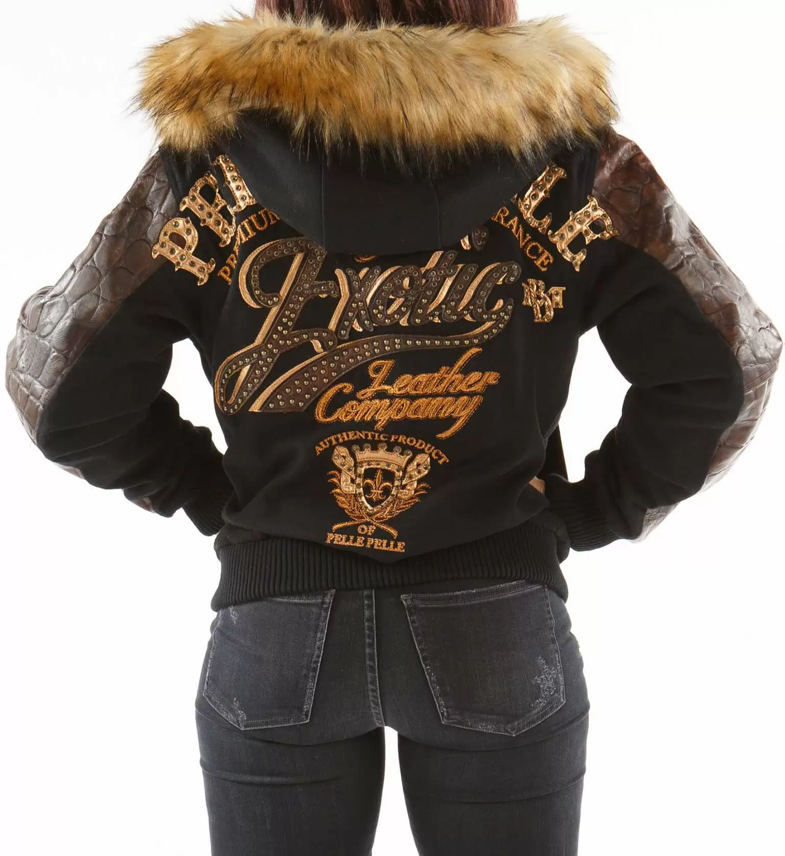 Pelle Pelle Brown Hood Wool Jacket view 2