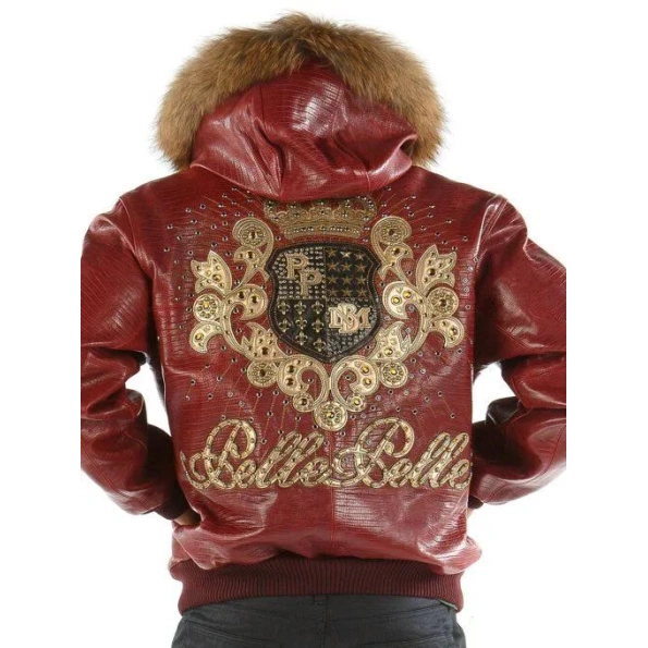 PELLE PELLE CREST MAROON JACKET AWESOME view 2