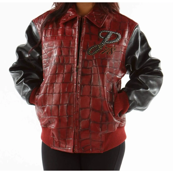 Pelle Pelle Red Black Studded Jacket view 2