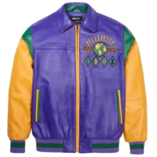 Purple Pelle Pelle World Famous Jacket view 2