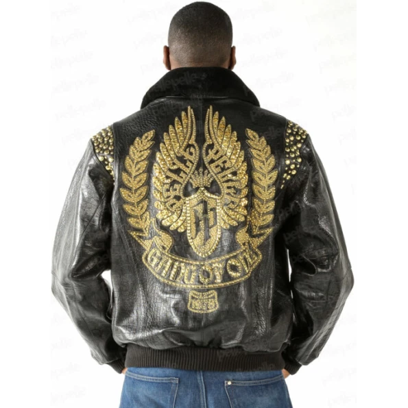 PELLE PELLE GANG BLACK LEATHER JACKET view 2