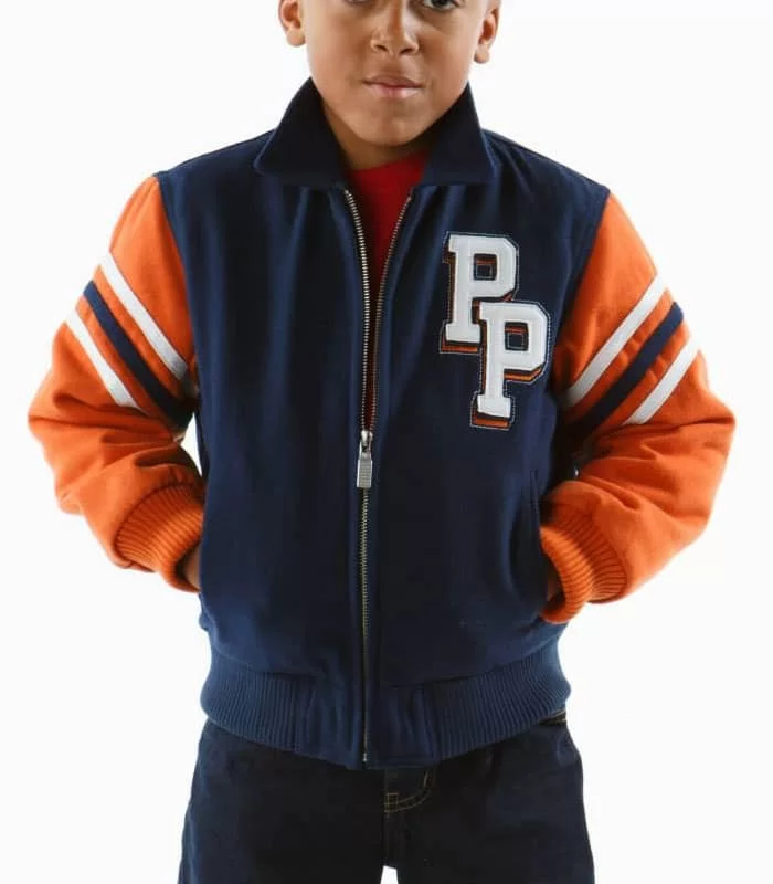 Pelle Pelle Kids Chicago Bear Blue Jacket view 2