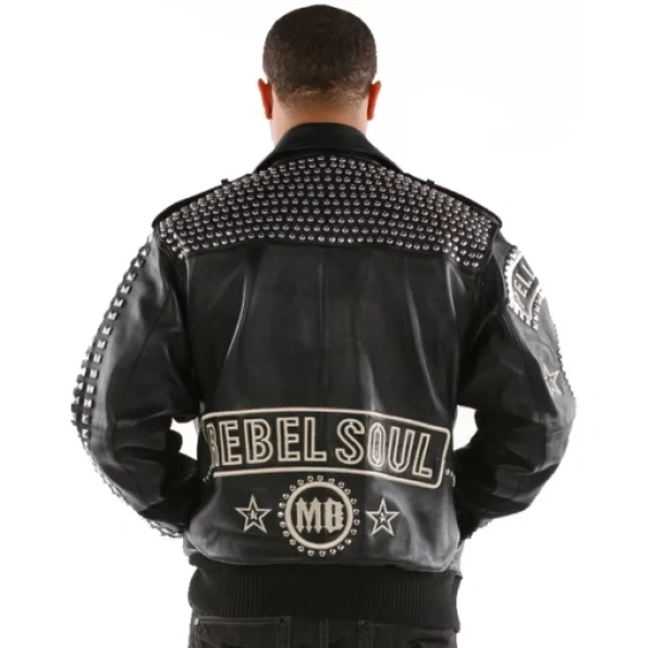 Pelle Pelle Rebel Soul Black Studs Jacket | Men Jacket view 2