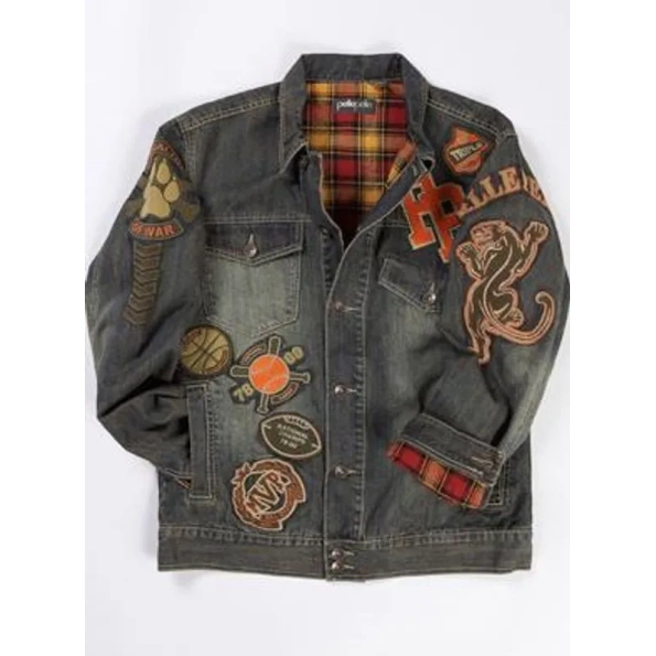 PELLE PELLE GREY DENIM JACKET