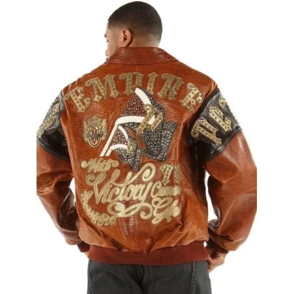 PELLE PELLE BROWN VICTORY EMPIRE LEATHER JACKET view 2