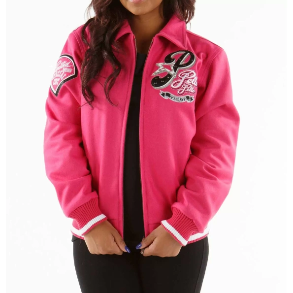 Pelle Pelle Pink Philly Tribute Wool Jacket view 2