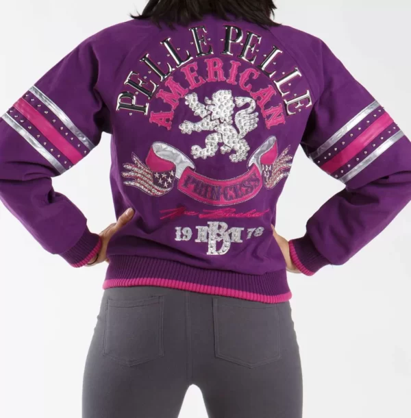 Pelle Pelle Purple Wool Jacket view 2