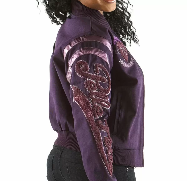 Pelle Pelle Purple Varsity Jacket view 2