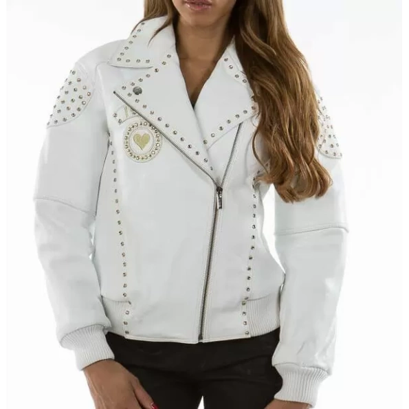 Pelle Pelle Rebel White Leather Jacket view 2