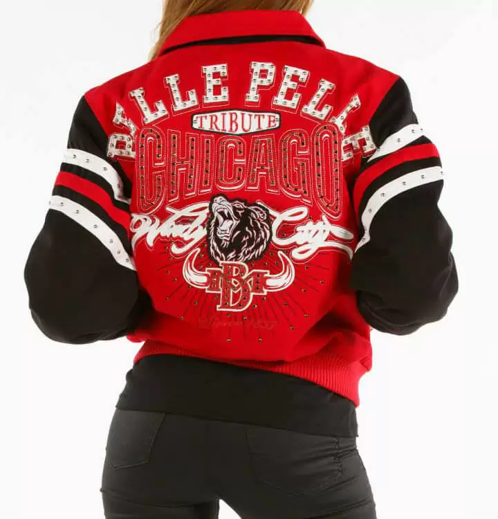 Red Black Pelle Pelle Chicago Jacket view 2