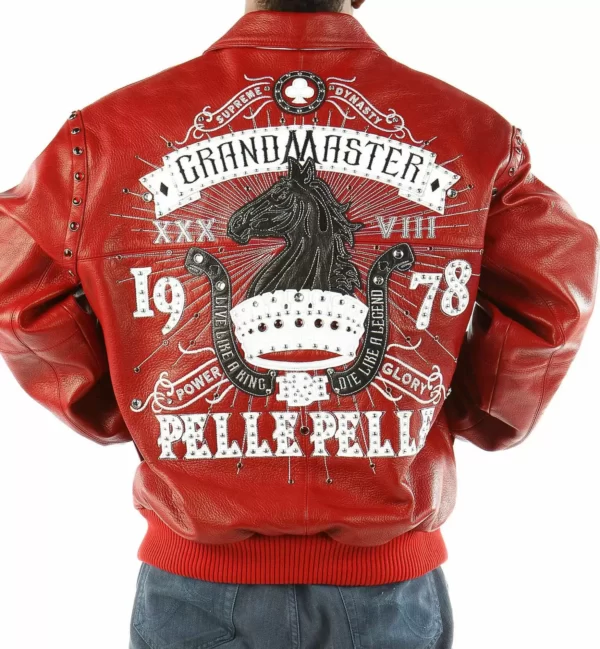 Pelle Pelle Red Grand Master | Studded Leather Jacket view 2