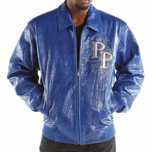 Pelle Pelle Blue Crest Leather Jacket view 2